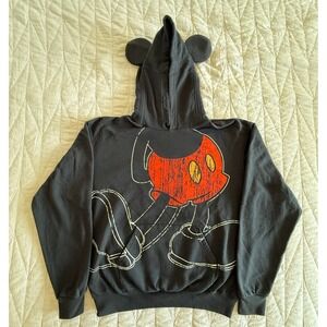 Disney Parks Mickey Mouse Hoodie Pullover With Ears